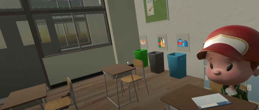 School adaptation game - recycling